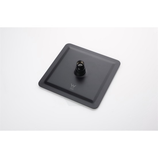 Matte Black Square Shower Head 8 inch 200mm with Ceiling Arm – Bathroom Shower Set